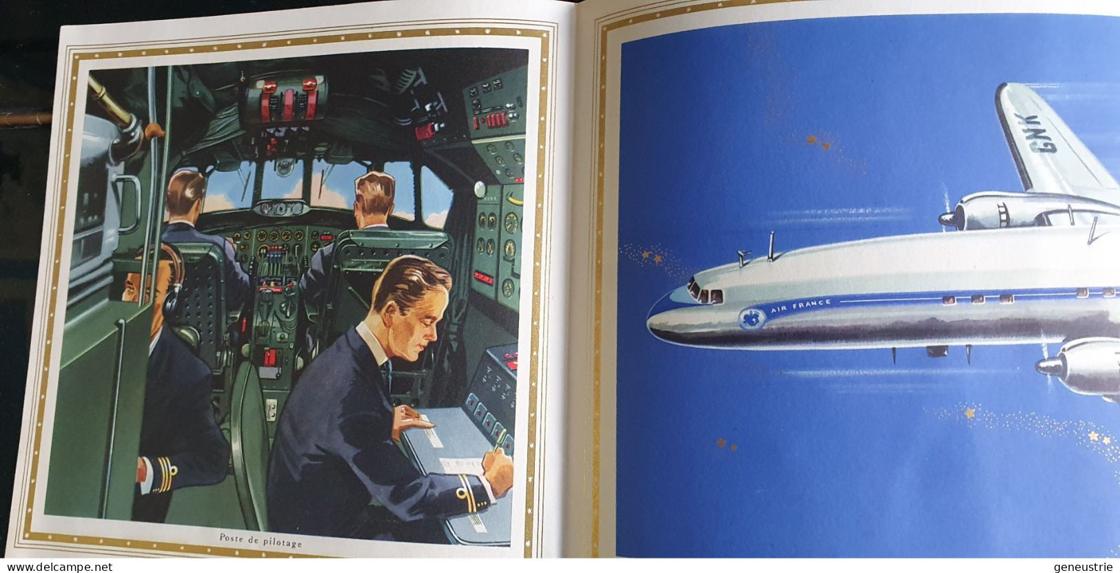 Très Belle Publicité Années 50 "Air France - Avion Super Constellation - Lockeed" - Advertisements