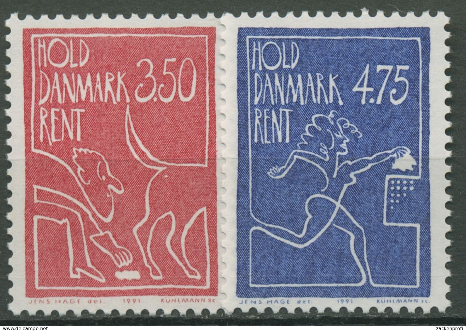 Dänemark 1991 Umweltschutz Sauberes Dänemark 1010/11 Postfrisch - Ungebraucht