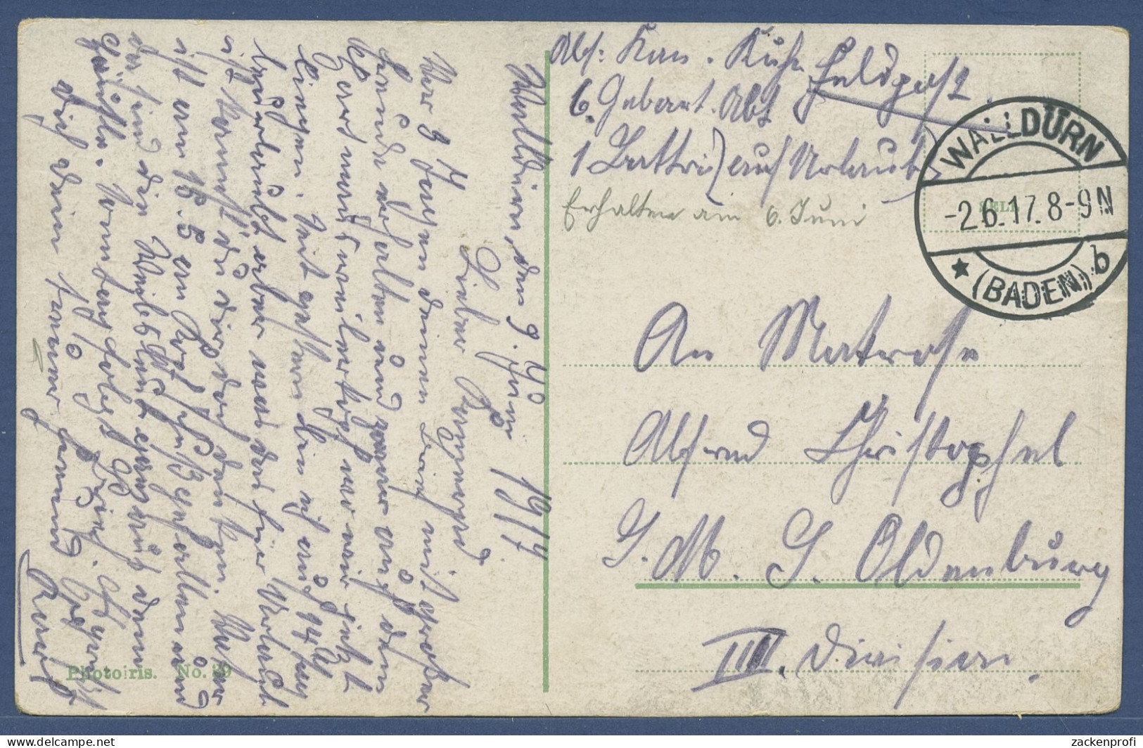 Budapest Königliche Burg, Gelaufen 1917 Feldpost (AK3419) - Hongarije