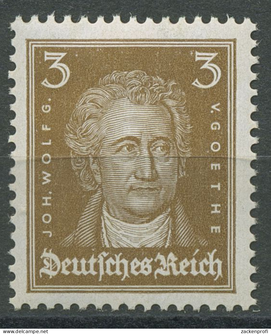 Deutsches Reich 1926 Berühmte Deutsche Johann Wolfgang Von Goethe 385 Postfrisch - Ungebraucht