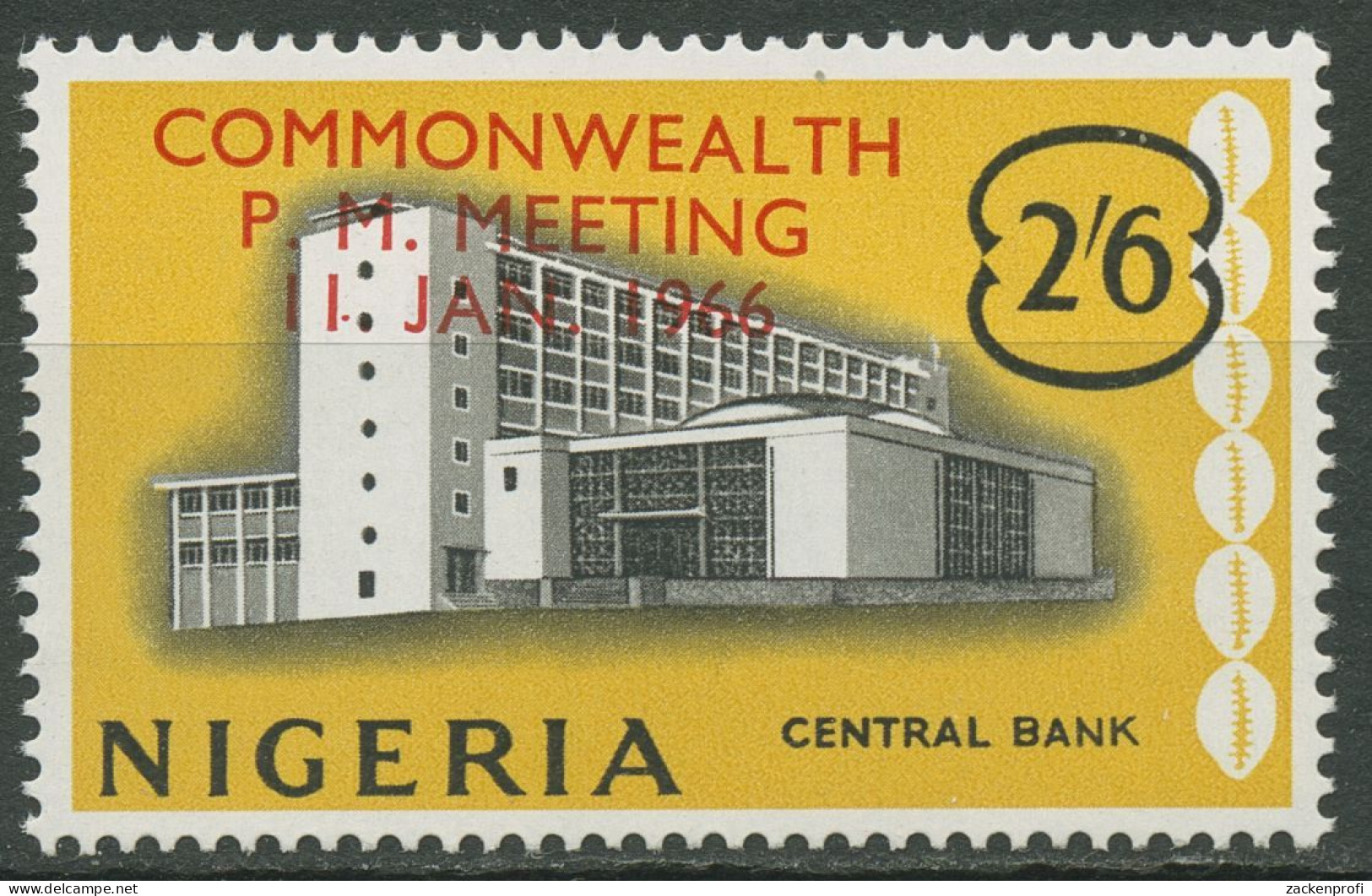 Nigeria 1966 Konferenz Der Commonwealth-Ministerpräsidenten Lagos 189 Postfrisch - Nigeria (1961-...)
