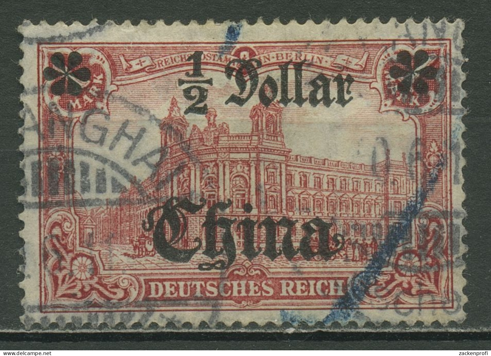Deutsche Post In China 1906/19 Mit Aufdruck 44 I A I Gestempelt, Mängel - China (oficinas)