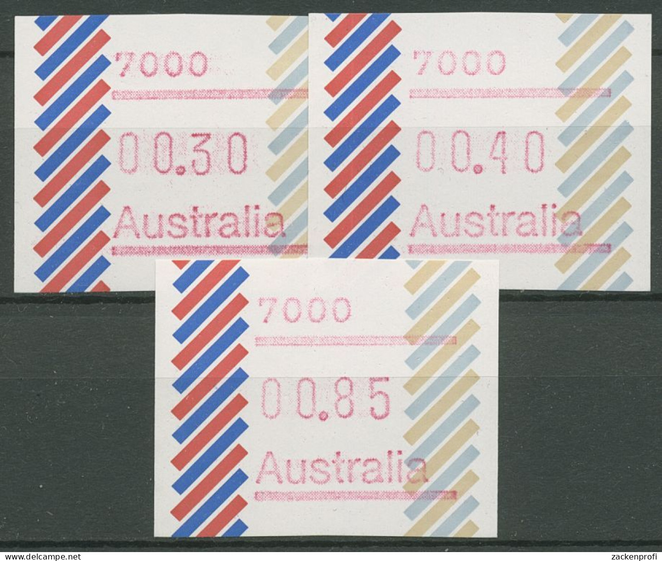 Australien 1984 Balken Tastensatz Automatenmarke 1 S1, 7000 Postfrisch - Vignette [ATM]