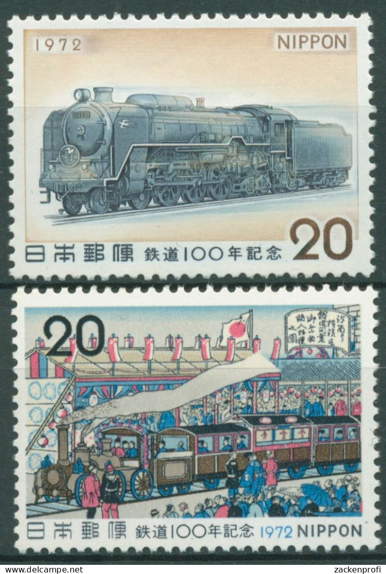 Japan 1972 Eisenbahn Lokomotive 1164/65 Postfrisch - Ungebraucht