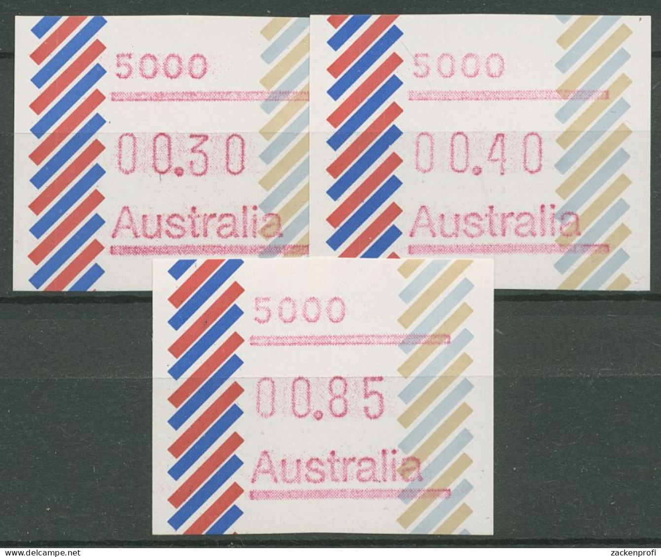 Australien 1984 Balken Tastensatz Automatenmarke 1 S1, 5000 Postfrisch - Vignette [ATM]