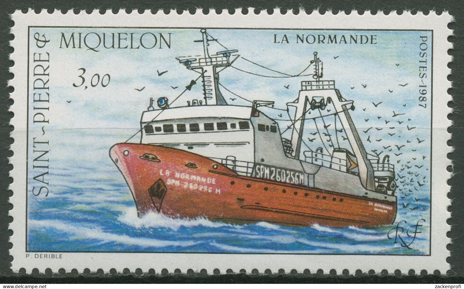 Saint-Pierre Et Miquelon 1987 Fischereischiff 552 Postfrisch - Unused Stamps