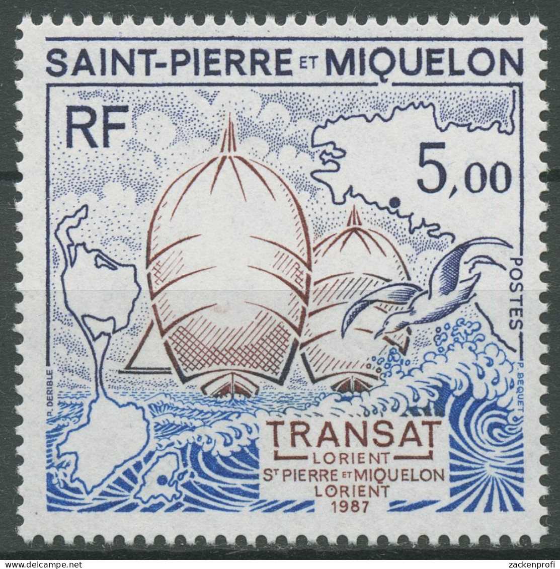 Saint-Pierre Et Miquelon 1987 Segelregatta Segelboote 545 Postfrisch - Ungebraucht