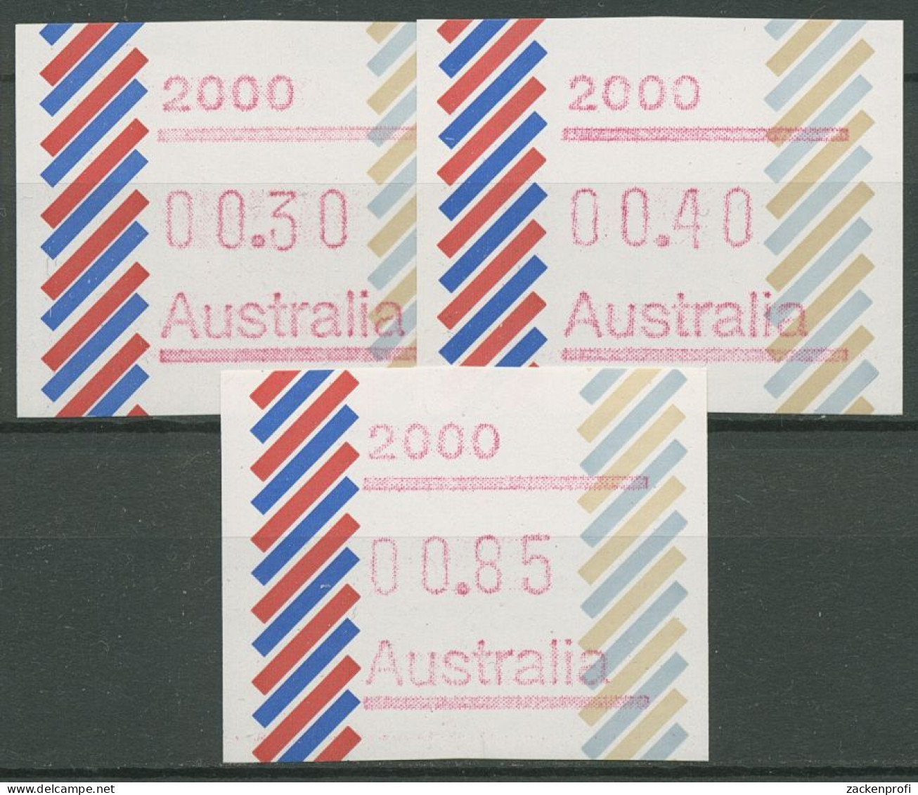Australien 1984 Balken Tastensatz Automatenmarke 1 S1, 2000 Postfrisch - Automatenmarken [ATM]