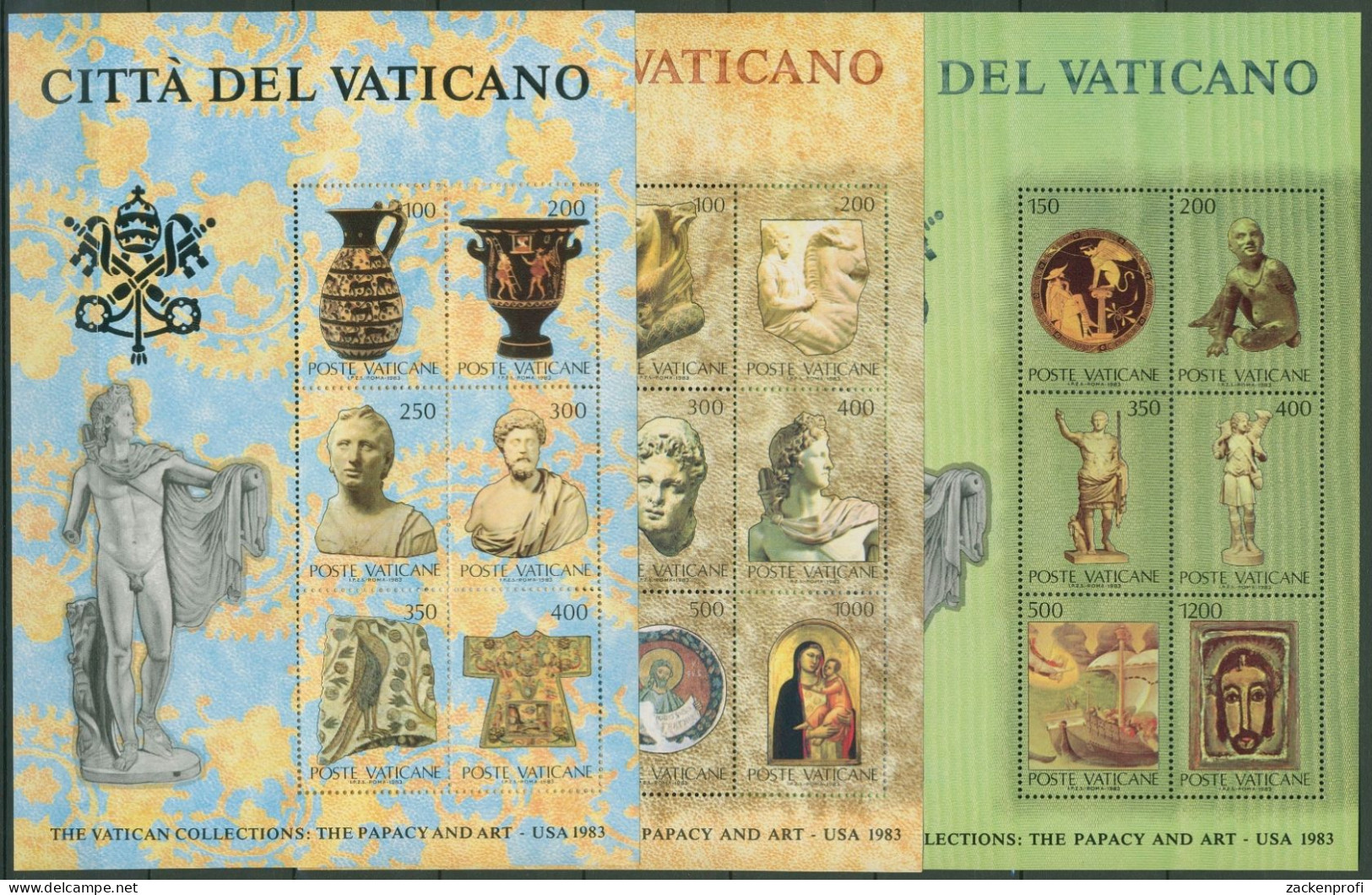 Vatikan 1983 Vatikanische Kunstwerke Block 5/7 Postfrisch (C91504) - Blocks & Kleinbögen