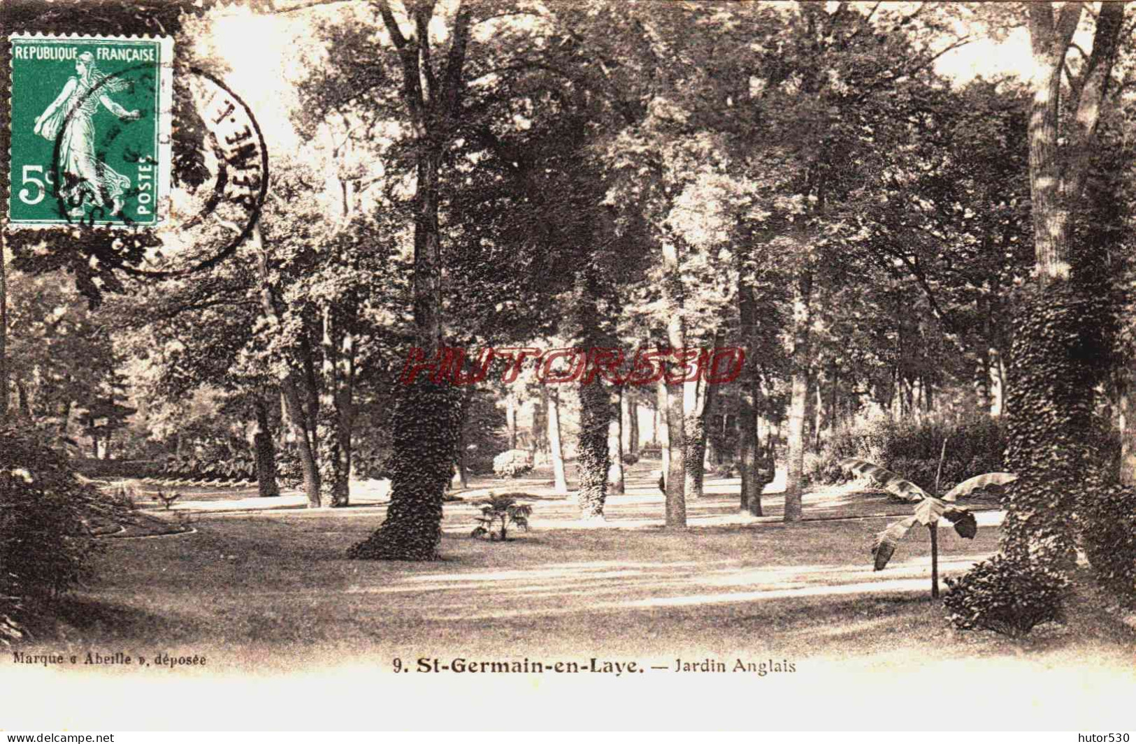 CPA SAINT GERMAIN EN LAYE - YVELINES - JARDIN ANGLAIS - St. Germain En Laye (Castillo)