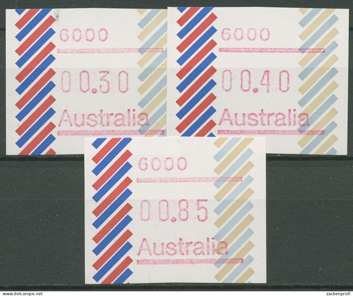 Australien 1984 Balken Tastensatz Automatenmarke 1 S1, 6000 Postfrisch - Viñetas De Franqueo [ATM]