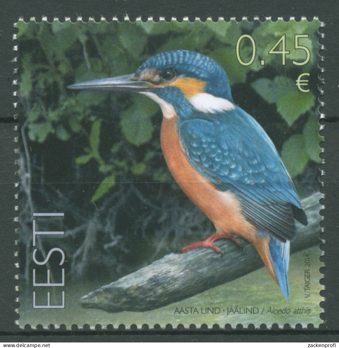 Estland 2014 Tiere Vogel Des Jahres Eisvogel 789 Postfrisch - Estonie