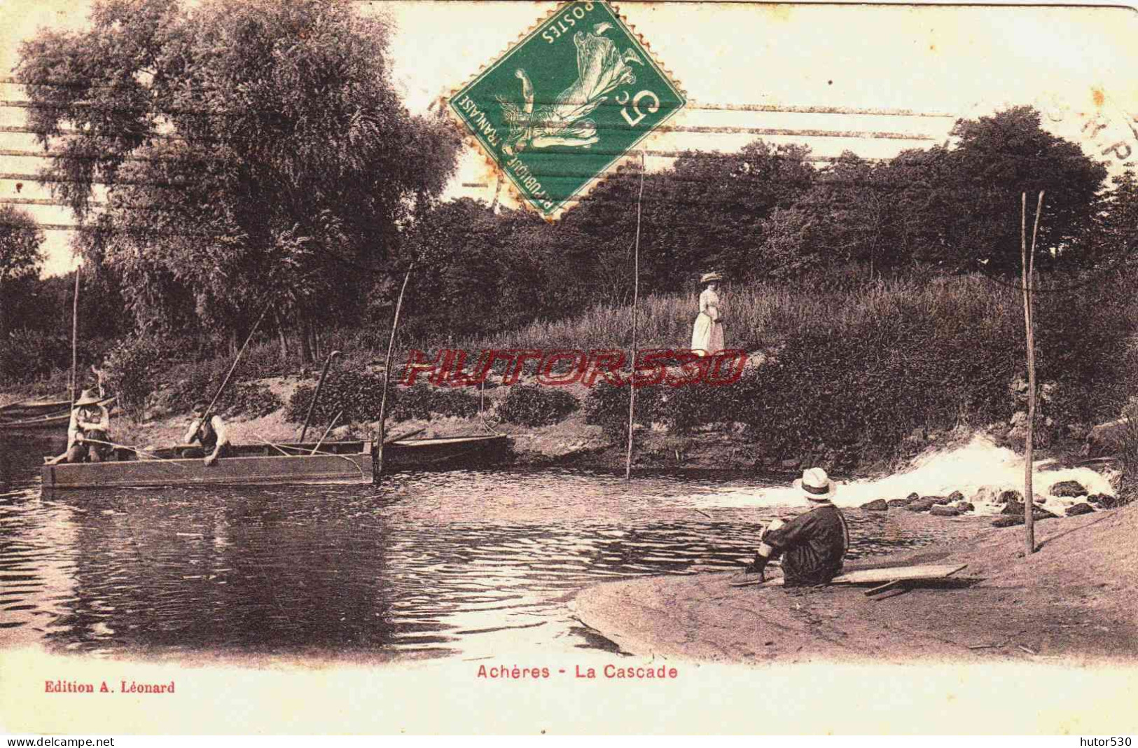 CPA ACHERES - YVELINES - LA CASCADE - Acheres