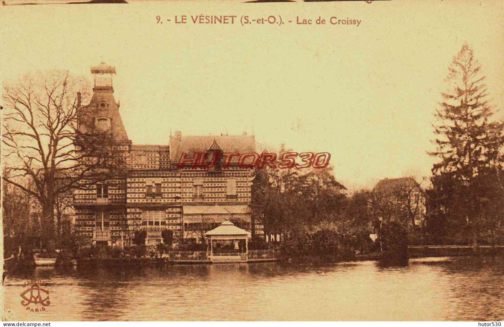 CPA LE VESINET - YVELINES - LAC DE CROISSY - Le Vésinet