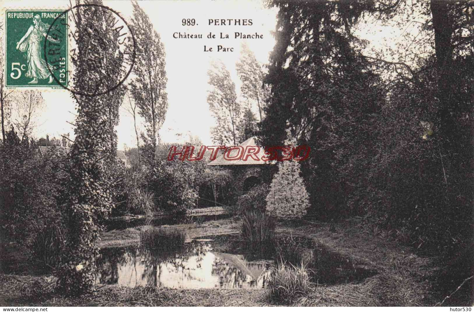 CPA PERTHES - SEINE ET MARNE - PARC DU CHATEAU DE LA PLANCHE - Perthes