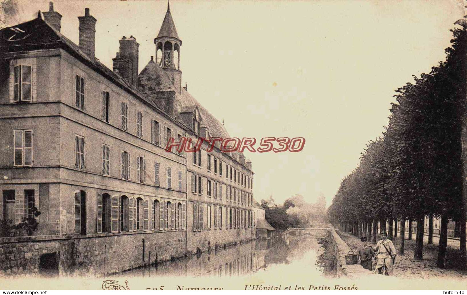 CPA NEMOURS - SEINE ET MARNE - L'HOPITAL ET LES PETITS FOSSES - Nemours