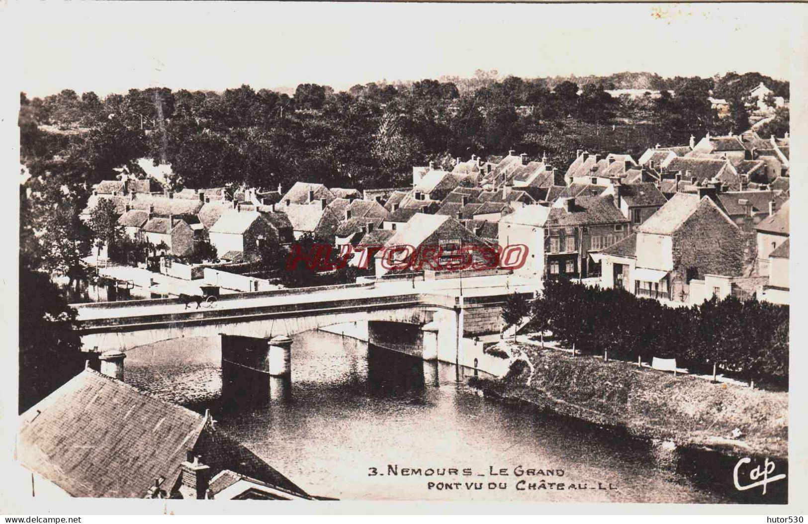 CPSM NEMOURS - SEINE ET MARNE - LE GRAND PONT - Nemours