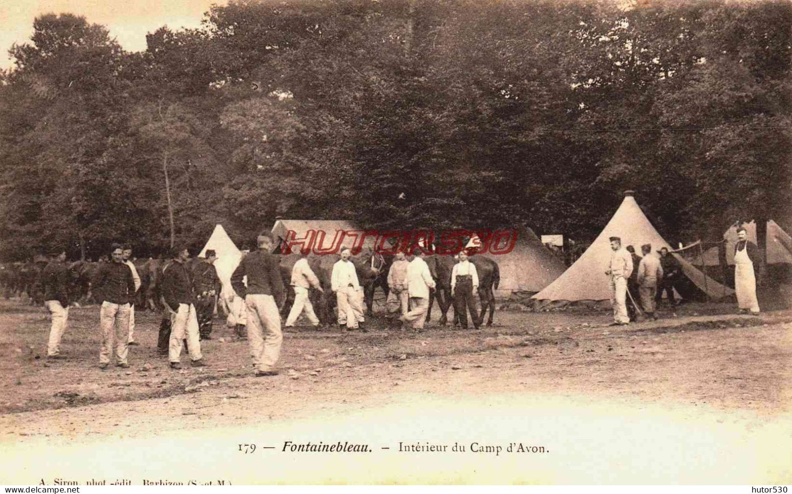 CPA FONTAINEBLEAU -  - SEINE ET MARNE - INTERIEUR DU CAMP D'AVON - Avon