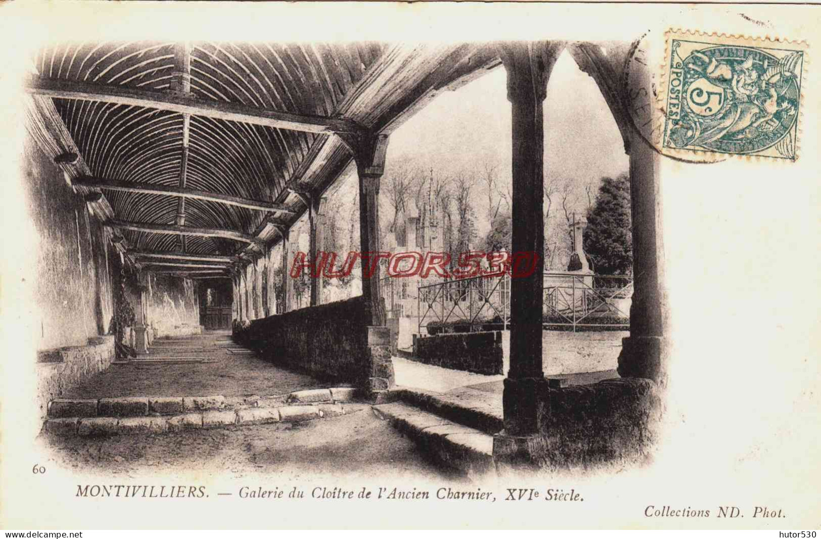 CPA MONTIVILLIERS - SEINE MARITIME - CLOITRE DE L'ANCIEN CHARNIER - Montivilliers