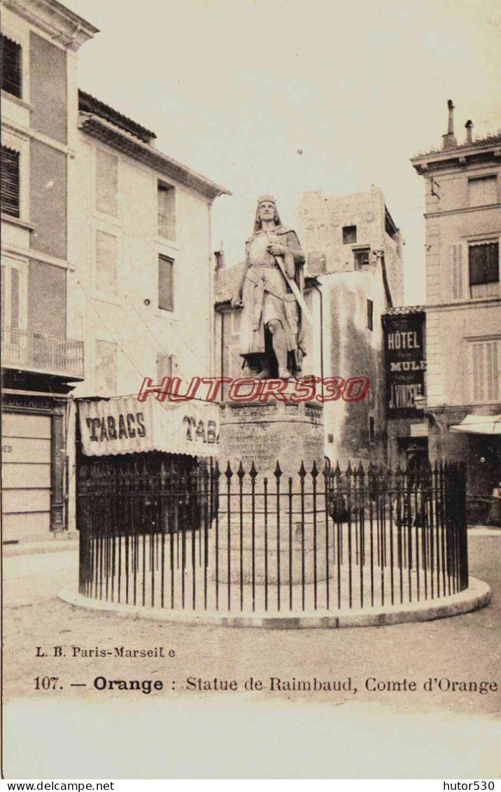 CPA ORANGE - VAUCLUSE - STATUE DE RAIMBAUD - Orange