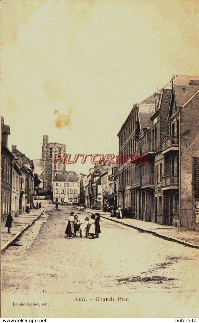 CPA AULT - SOMME - GRANDE RUE - Ault