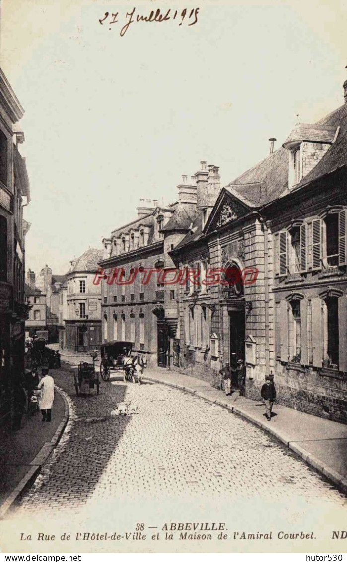 CPA ABBEVILLE - SOMME - RUE DE L'HOTEL DE VILLE - Abbeville