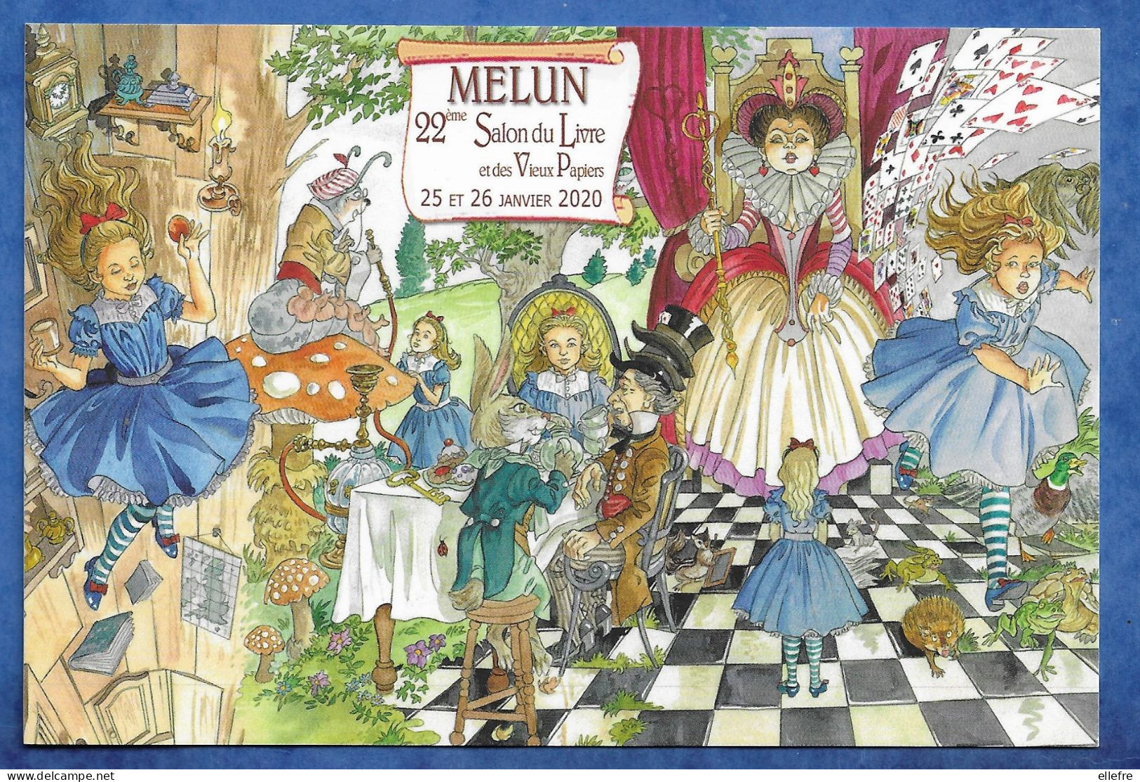 CPM  -77 - MELUN - 22 ème SALON DU LIVRE Et Des VIEUX PAPIERS - Conte De Perrault Janvier 2020 - Collector Fairs & Bourses
