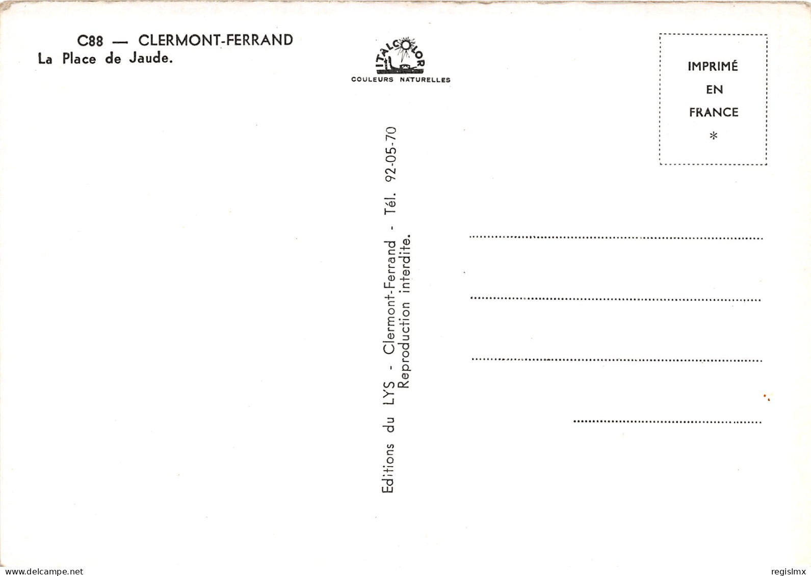 63-CLERMONT FERRAND-N°1022-A/0155 - Clermont Ferrand