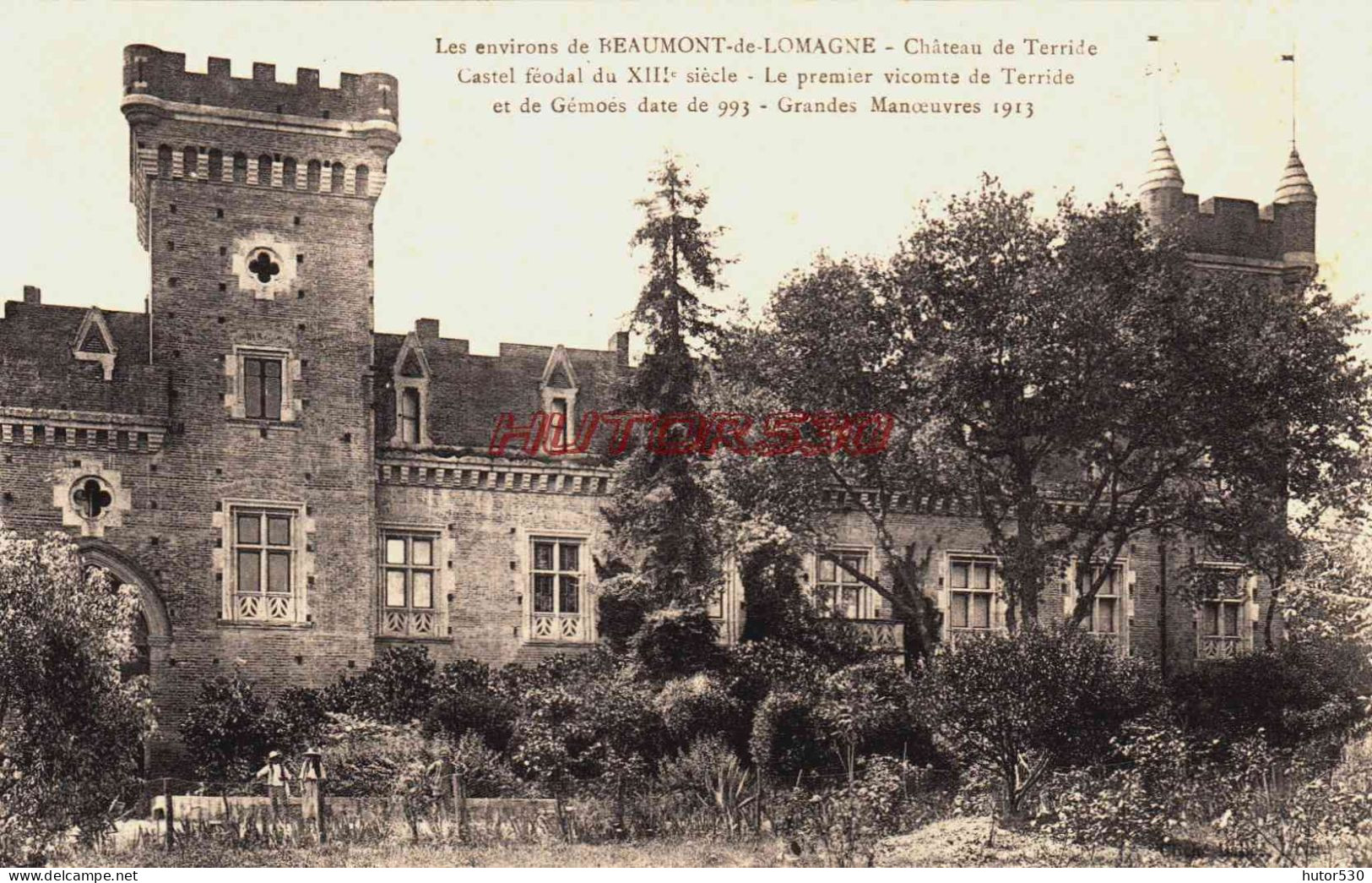 CPA BEAUMONT DE LOMAGNE - TARN ET GARONNE - CHATEAU DE TERRIDE - Beaumont De Lomagne