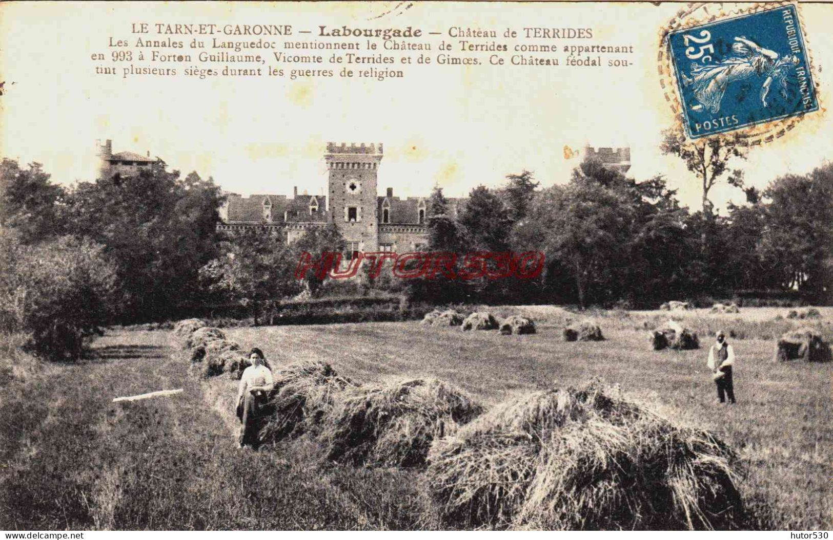 CPA LABOURGADE - TARN ET GARONNE - CHATEAU DE TERRIDES - Other & Unclassified