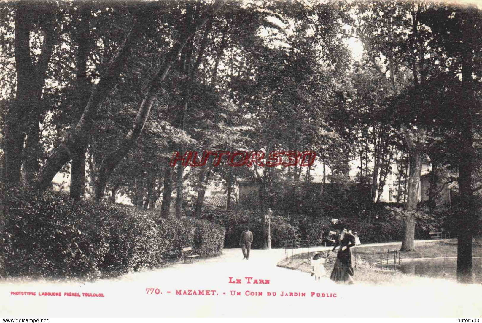 CPA MAZAMET - TARN - LE JARDIN PUBLIC - Mazamet