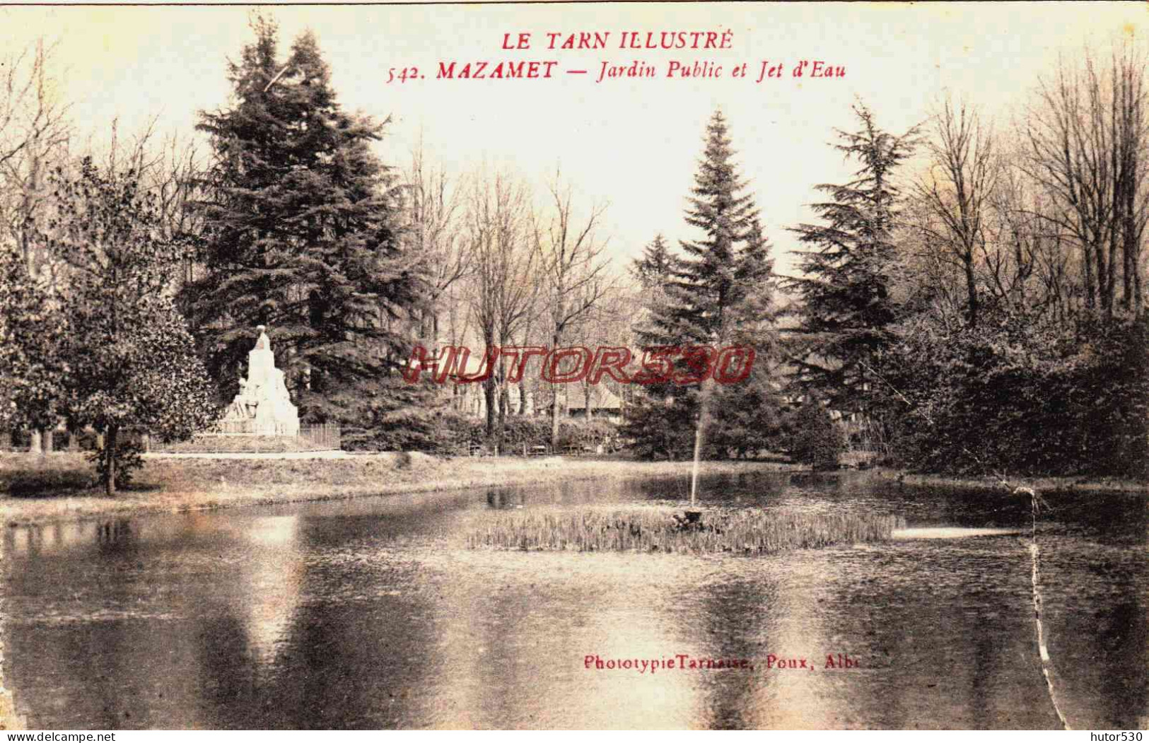 CPA MAZAMET - TARN - LE JARDIN PUBLIC - Mazamet