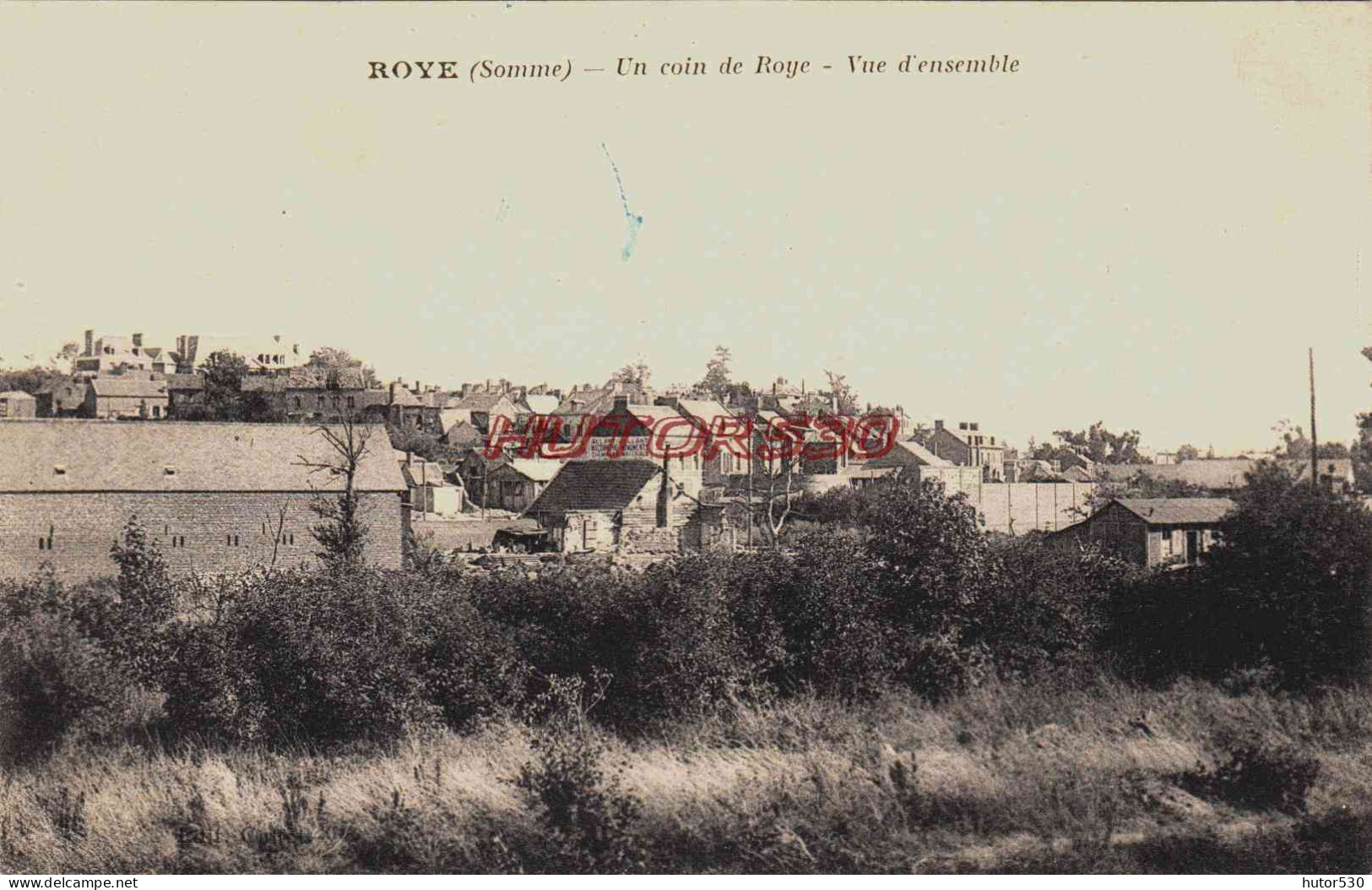 CPA ROYE - SOMME - VUE D'ENSEMBLE - Roye