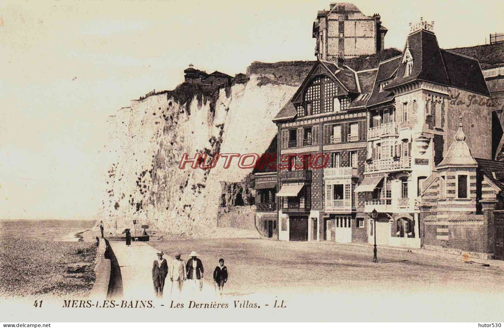 CPA MERS LES BAINS - SOMME - LES DERNIERES VILLAS - Mers Les Bains