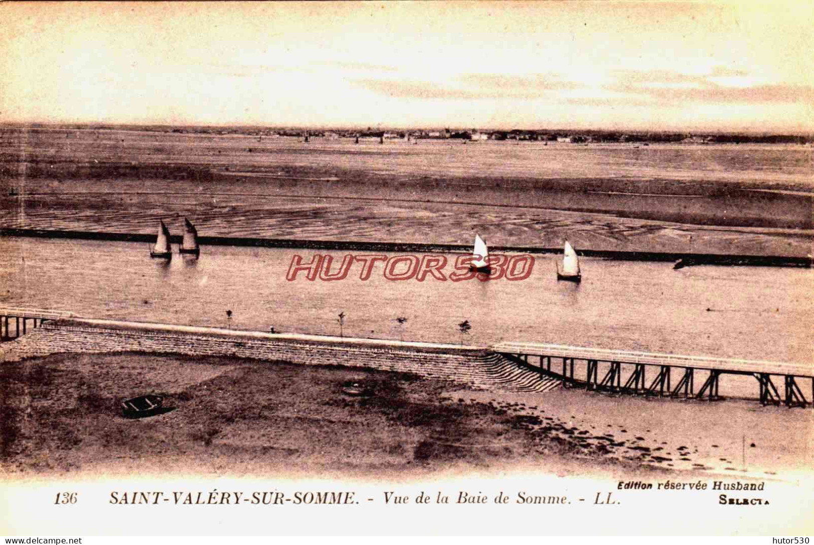 CPA SAINT VALERY SUR SOMME - SOMME - LA BAIE - Saint Valery Sur Somme