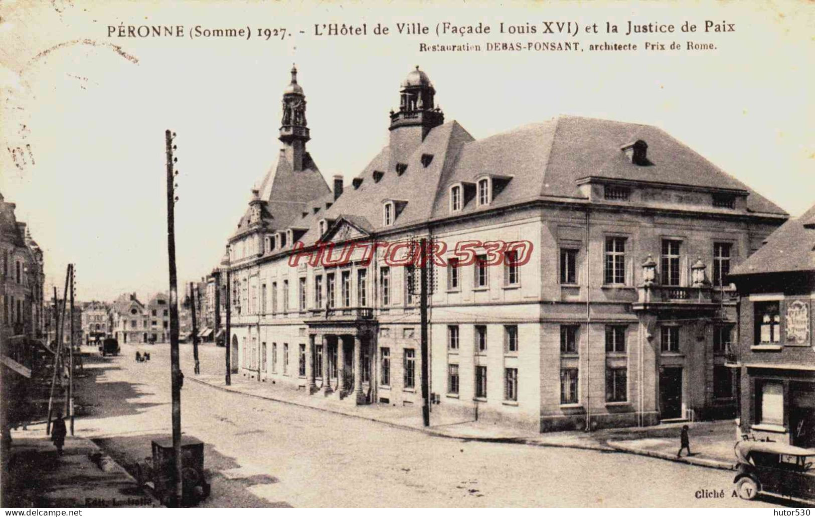 CPA PERONNE - SOMME - L'HOTEL DE VILLE - Peronne