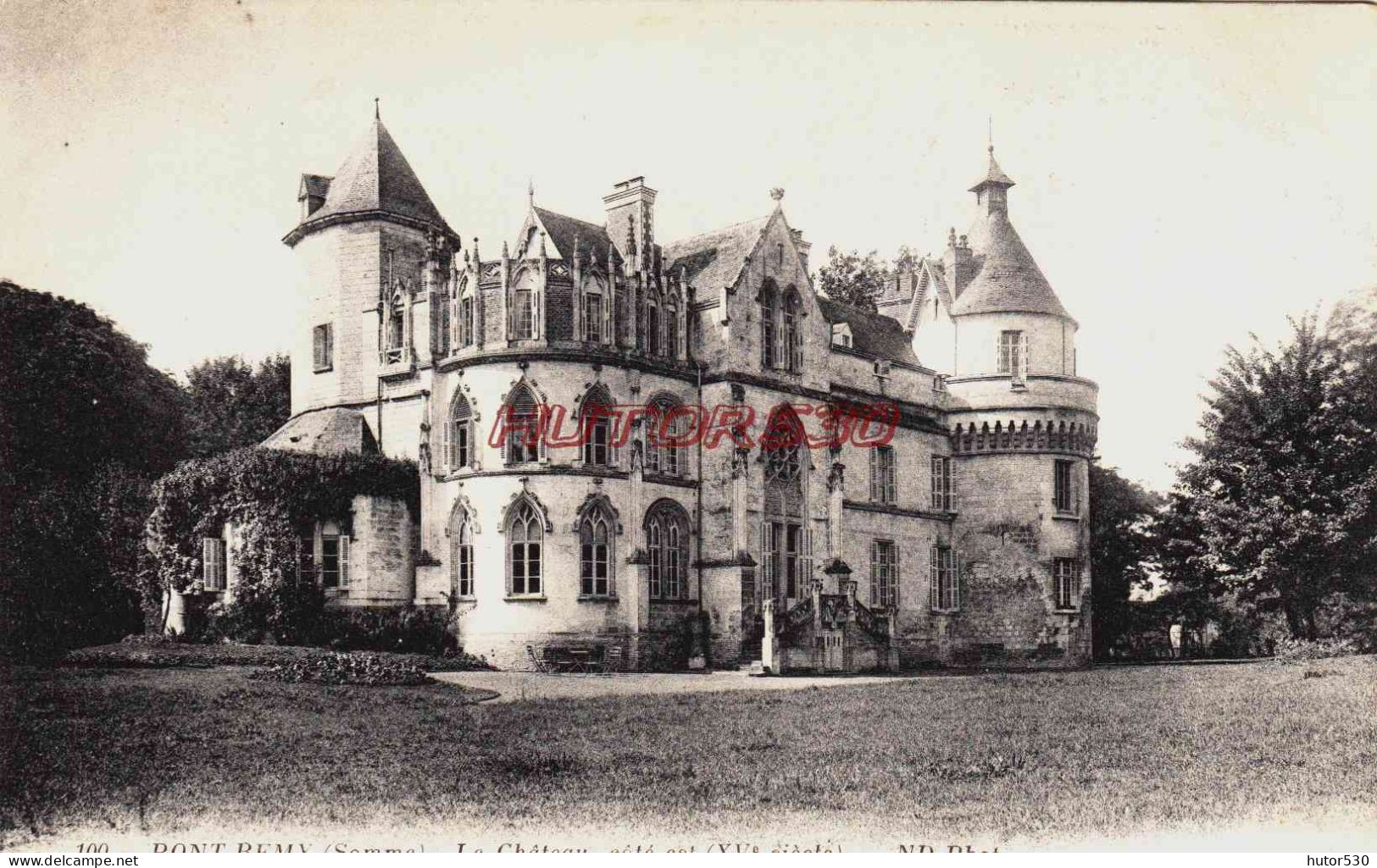 CPA PONT REMY - SOMME - LE CHATEAU - Otros & Sin Clasificación