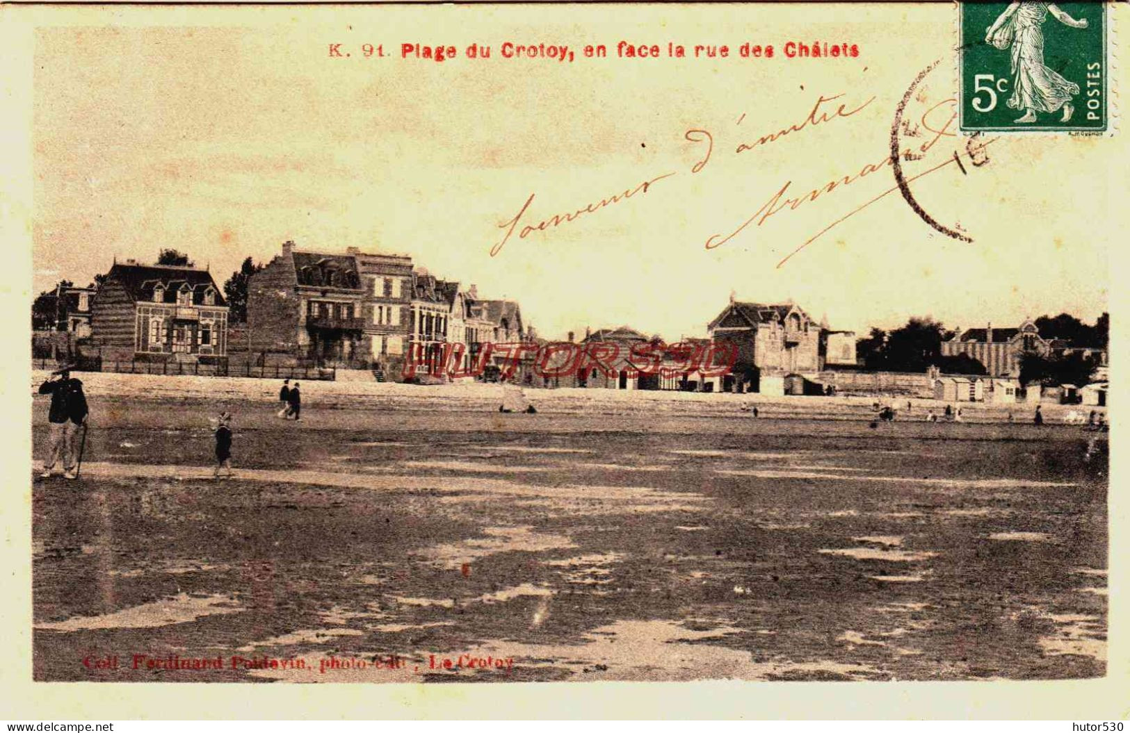 CPA LE CROTOY - SOMME - LA PLAGE - Le Crotoy