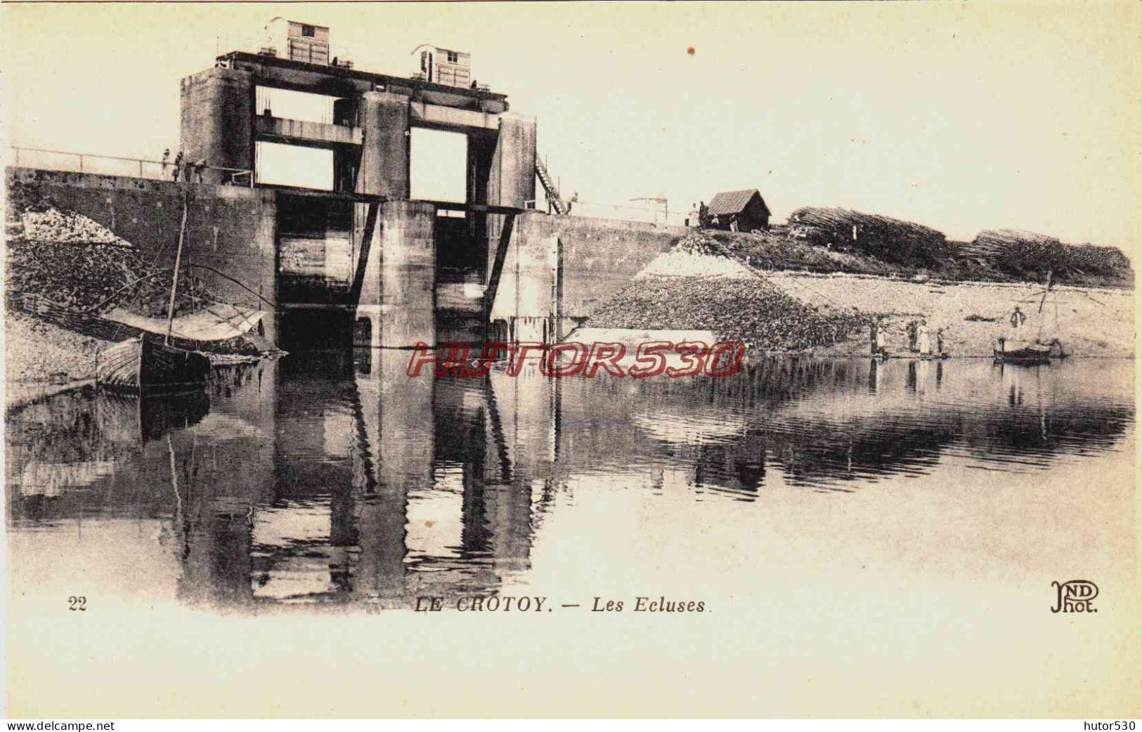 CPA LE CROTOY - SOMME - LES ECLUSES - Le Crotoy