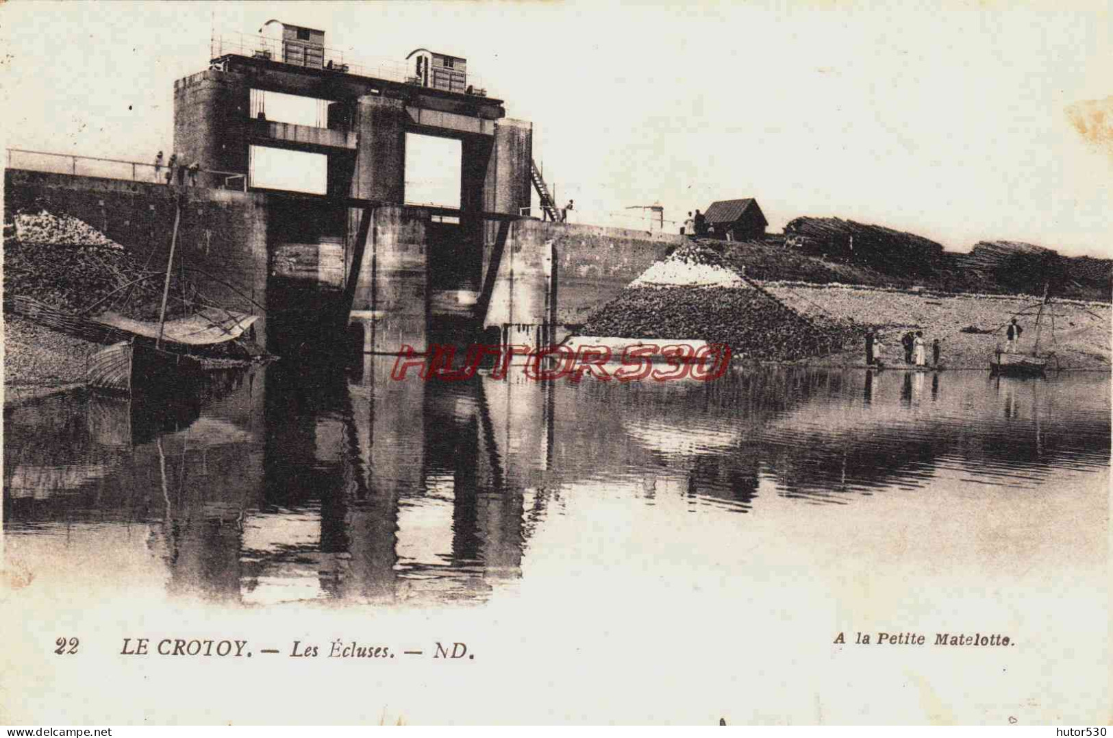 CPA LE CROTOY - SOMME - LES ECLUSES - Le Crotoy