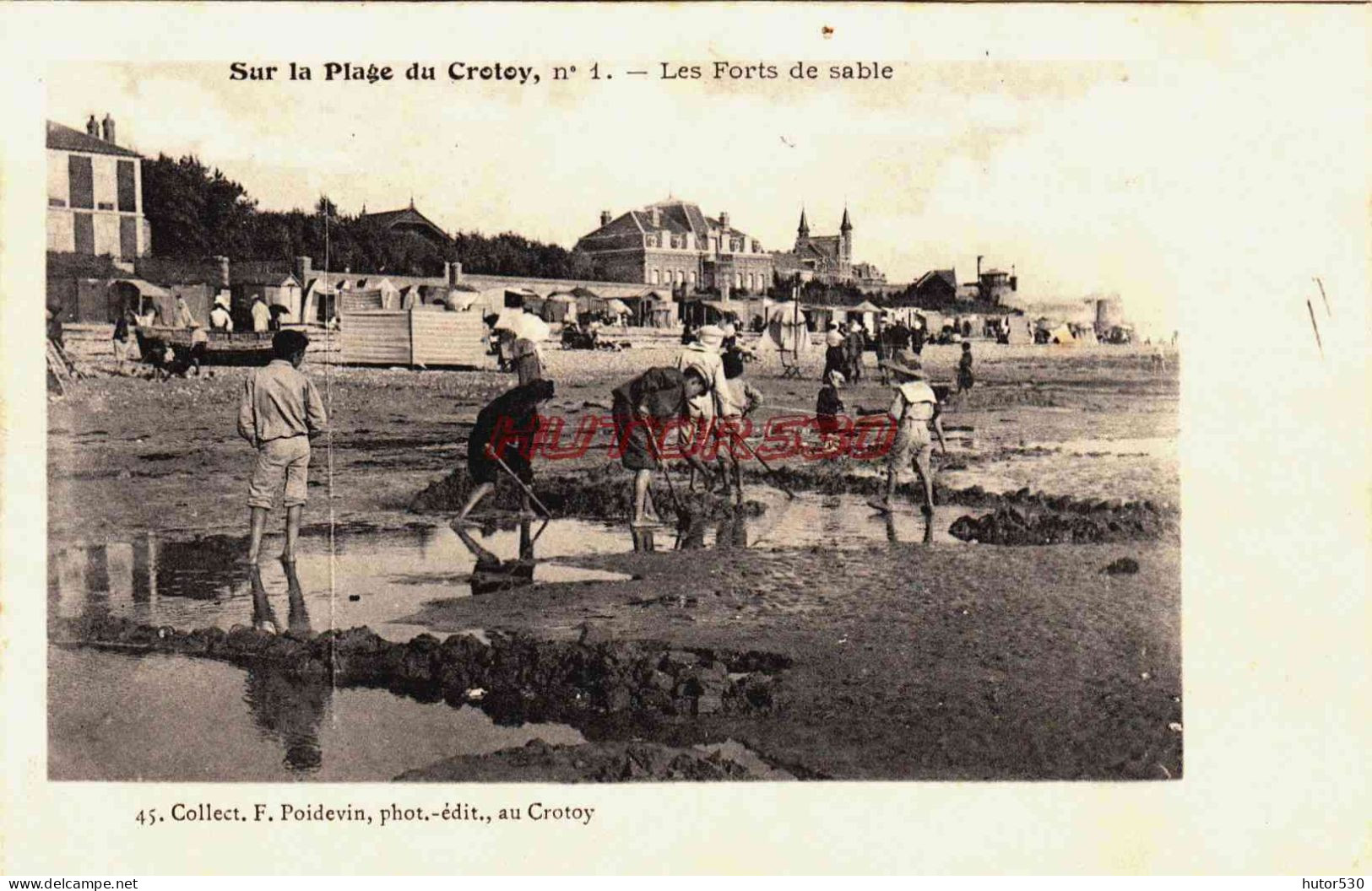 CPA LE CROTOY - SOMME - LES FORTS DE SABLE - Le Crotoy