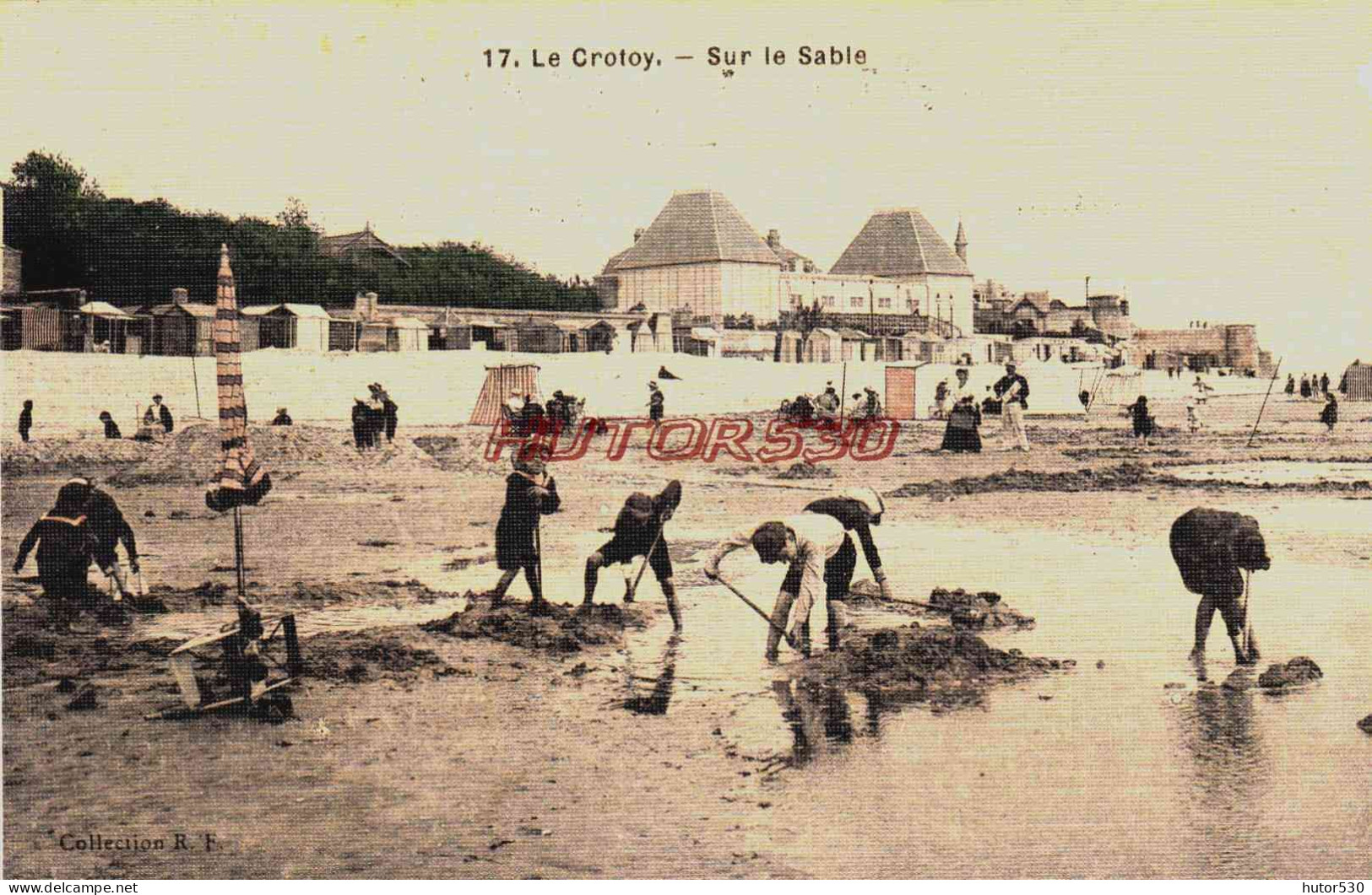 CPA LE CROTOY - SOMME - SUR LE SABLE - Le Crotoy