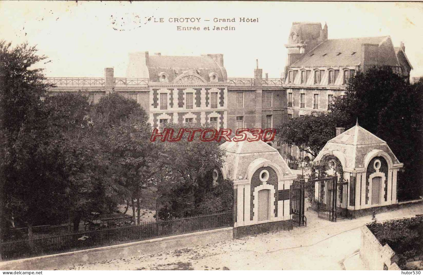 CPA LE CROTOY - SOMME - LE GRAND HOTEL - Le Crotoy