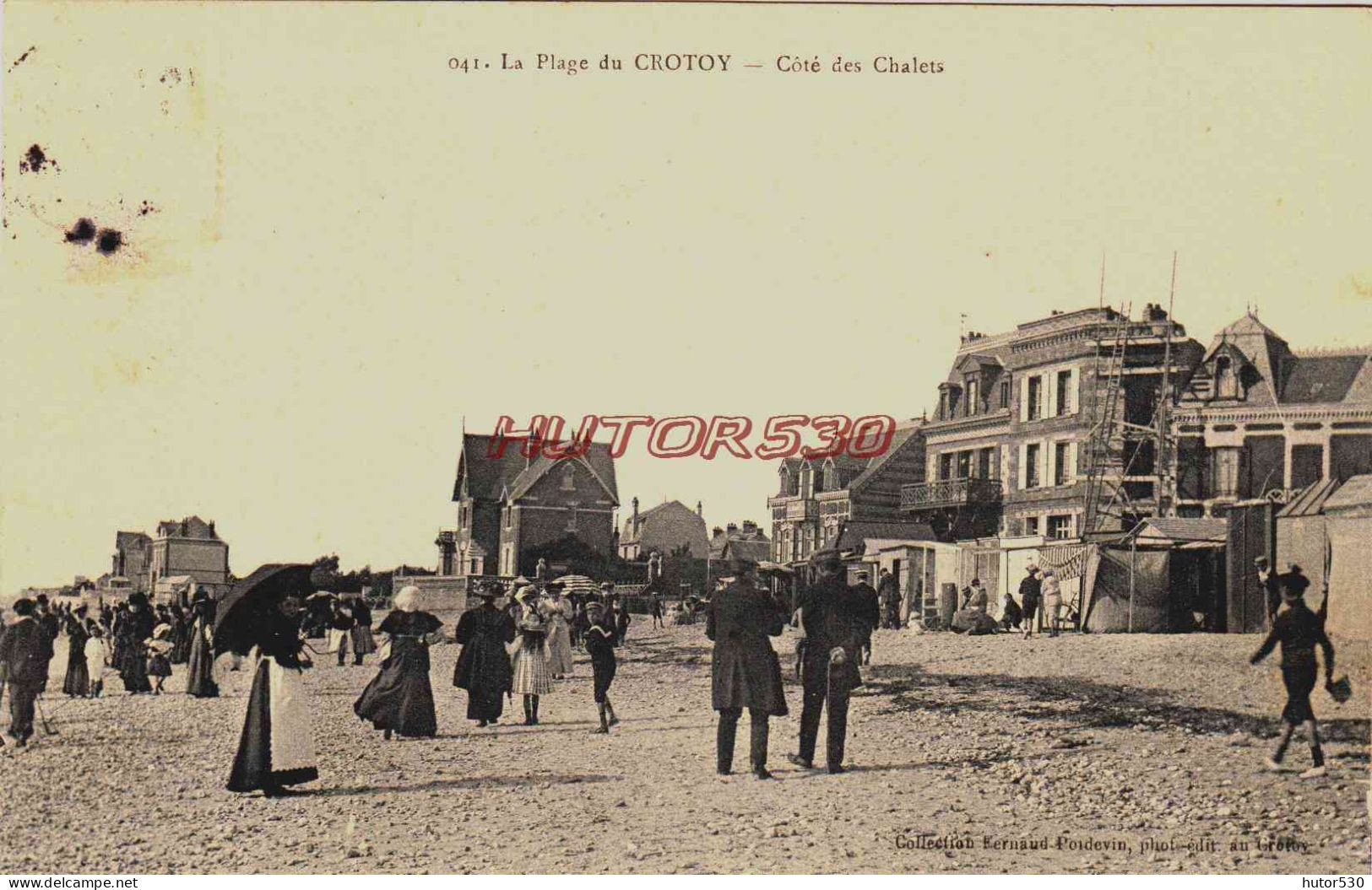 CPA LE CROTOY - SOMME - LES CHALETS - Le Crotoy