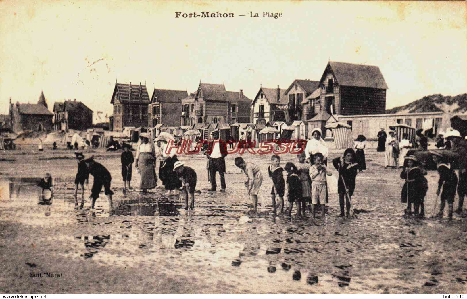 CPA FORT MAHON - SOMME - LA PLAGE - Fort Mahon