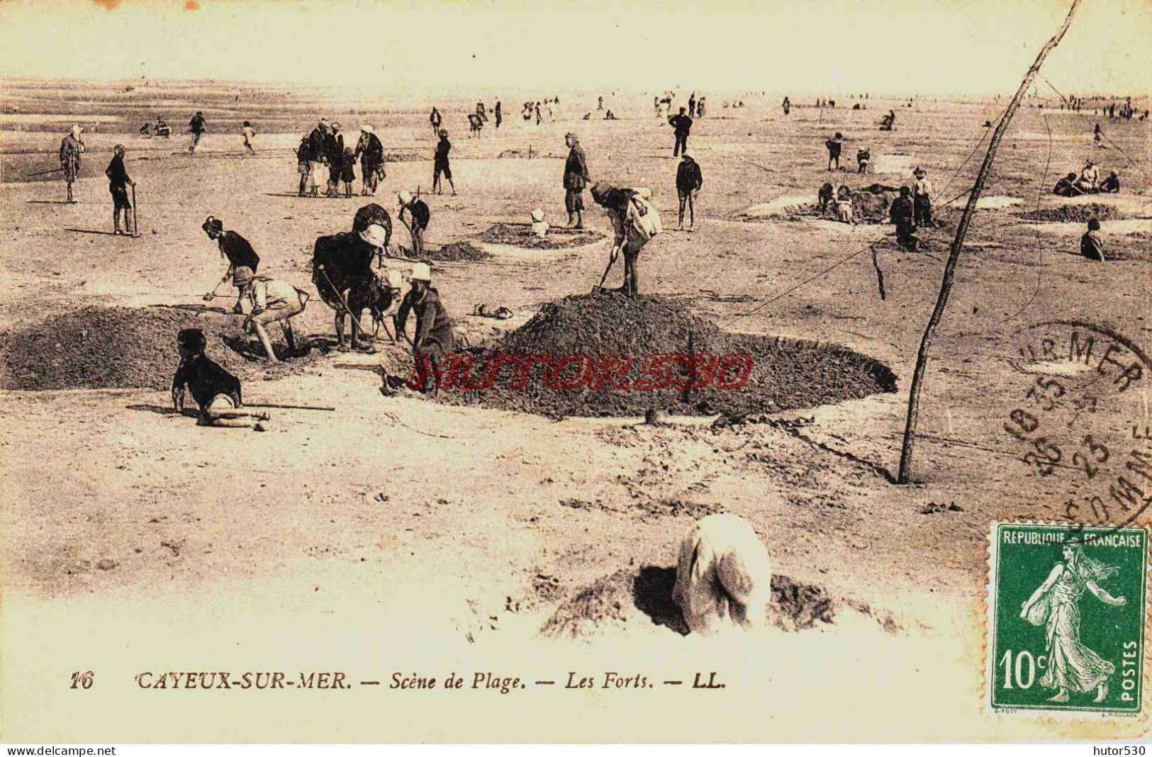 CPA CAYEUX SUR MER - SOMME - SCENES DE PLAGE - Cayeux Sur Mer