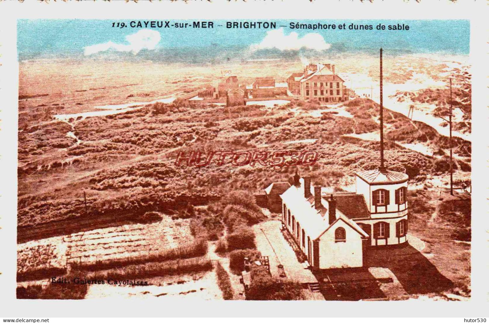 CPA CAYEUX SUR MER - SOMME - BRIGHTON - SEMAPHORE - Cayeux Sur Mer