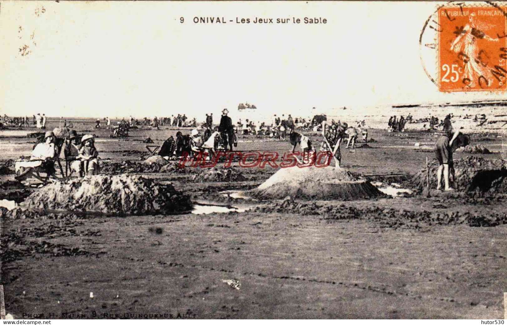 CPA ONIVAL - SOMME - LES JEUX SUR LE SABLE - Onival