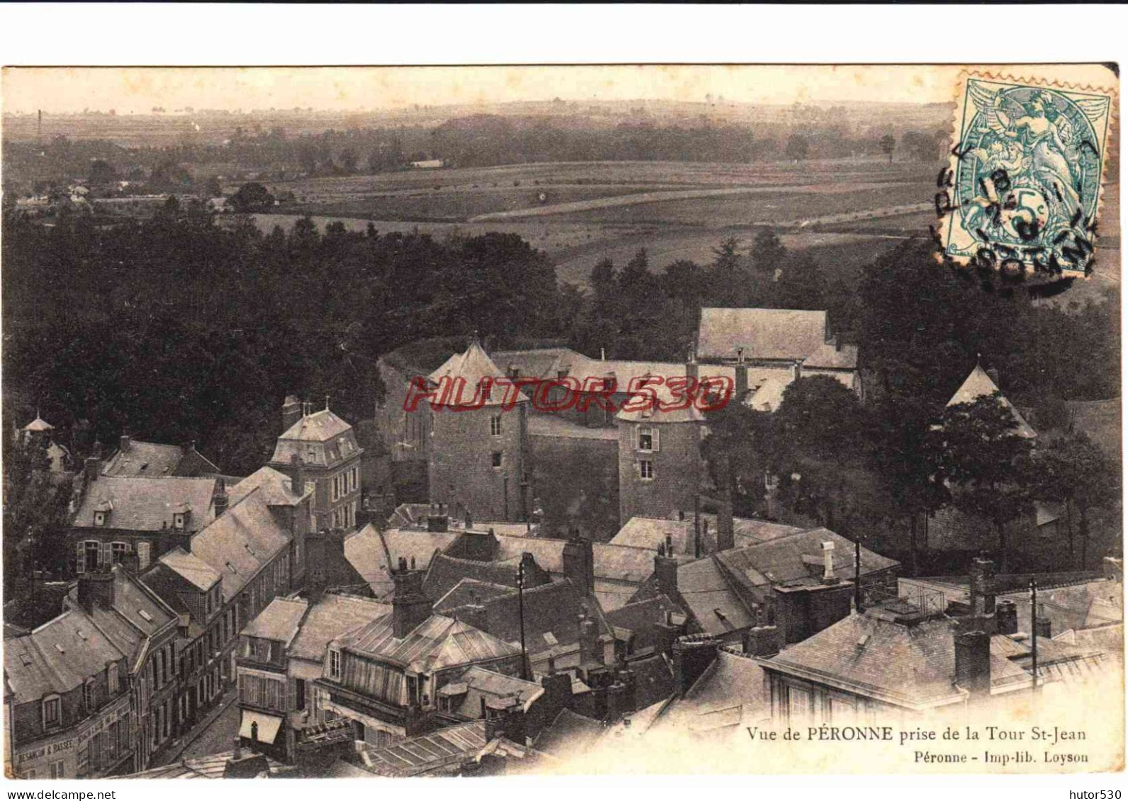 CPA PERONNE - SOMME - PRISE DE LA TOUR SAINT JEAN - Peronne