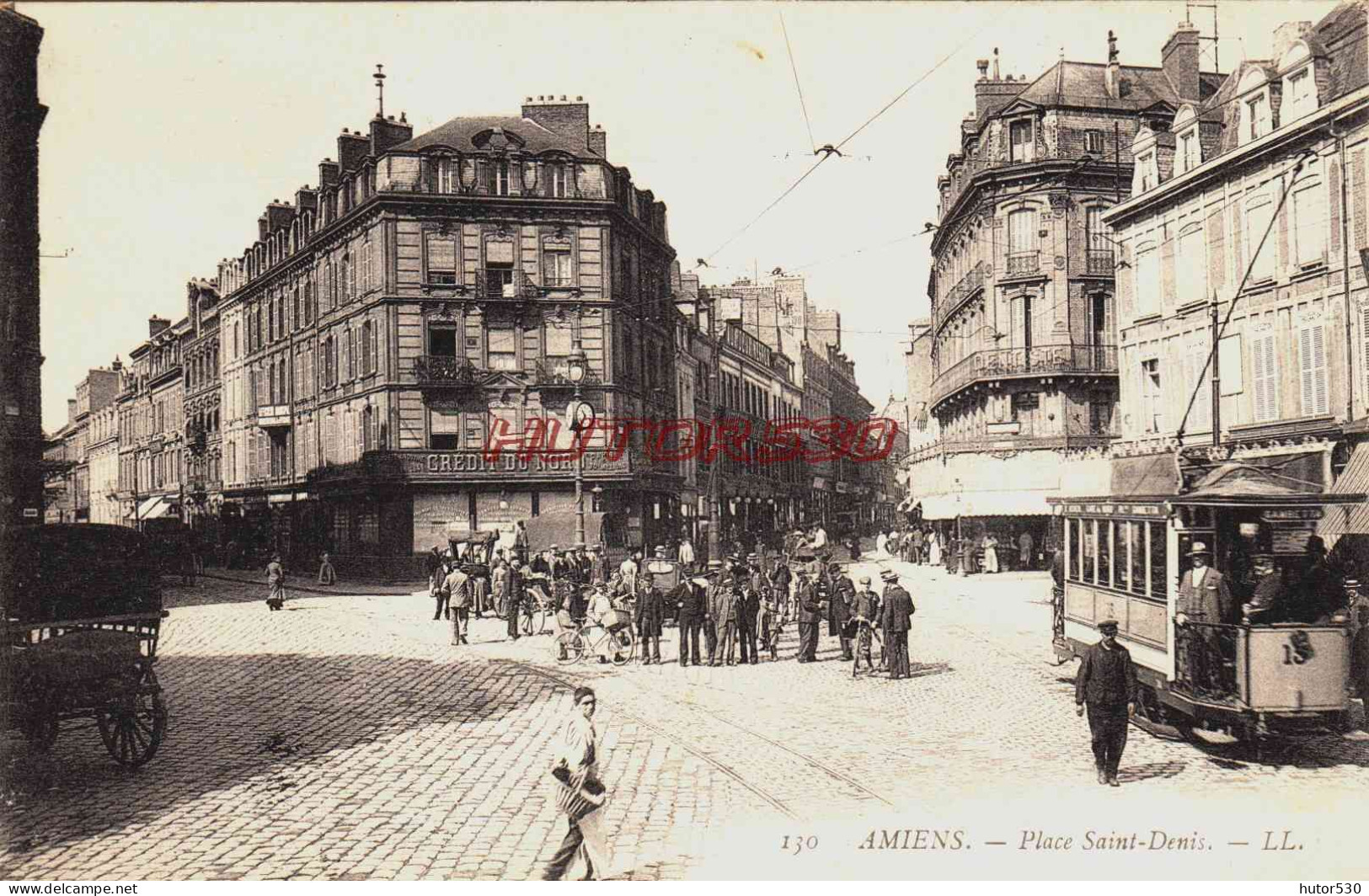 CPA AMIENS - SOMME - PLACE SAINT DENIS - TRAMWAY - Amiens